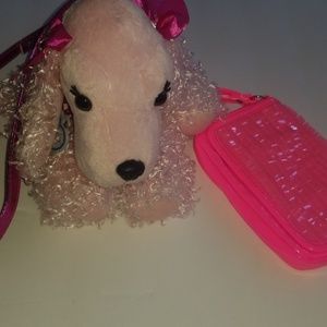 Dog purse plus mini pink purse
